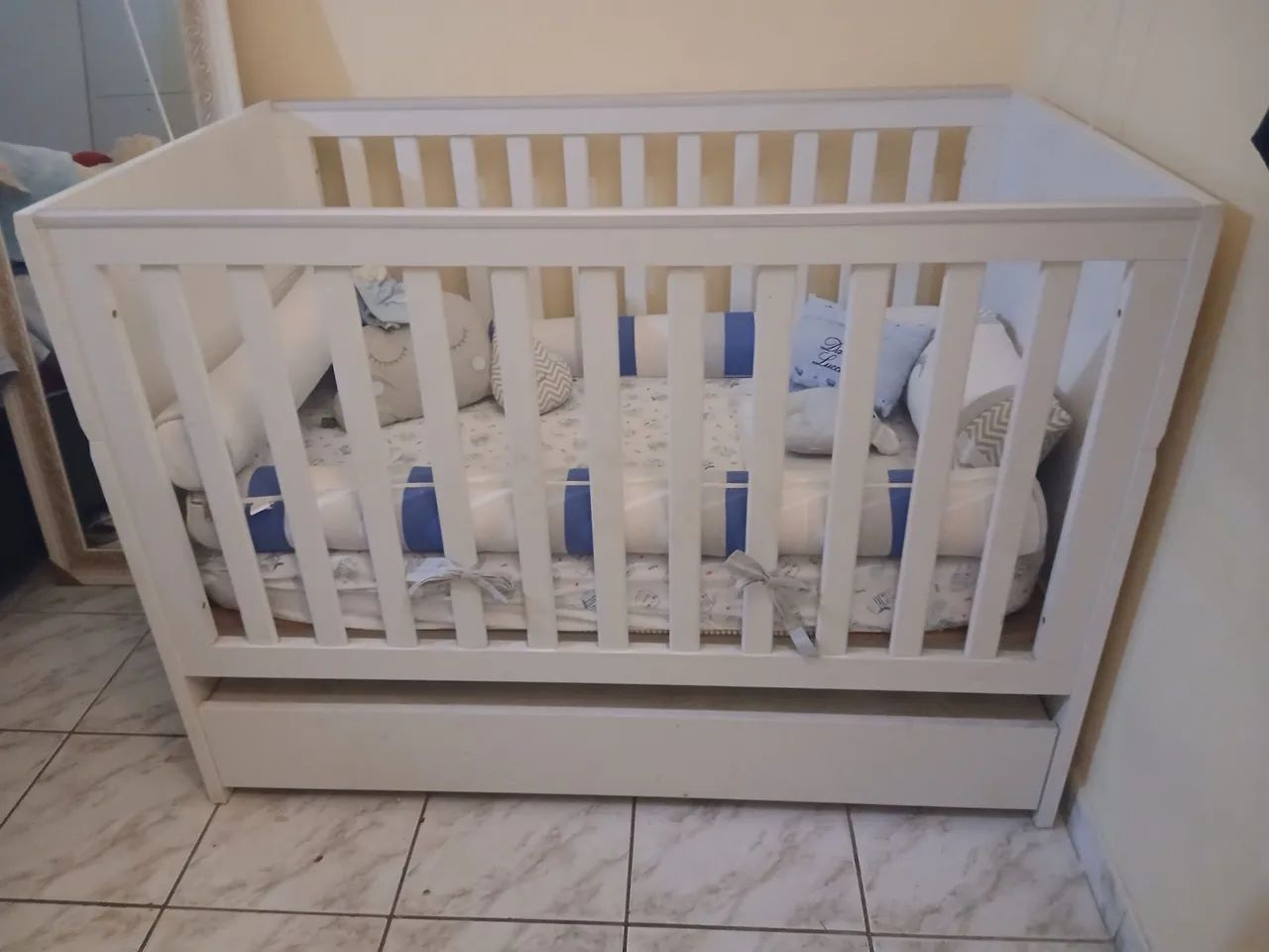 Berço Infantil com gavetas e colchão  - Foto 4