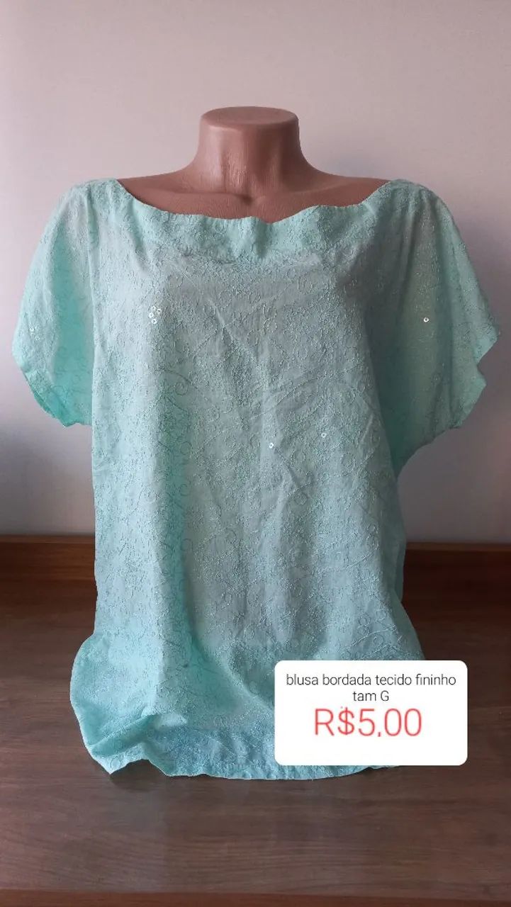 Blusas femininas M e G  R$5,00 - Foto 5