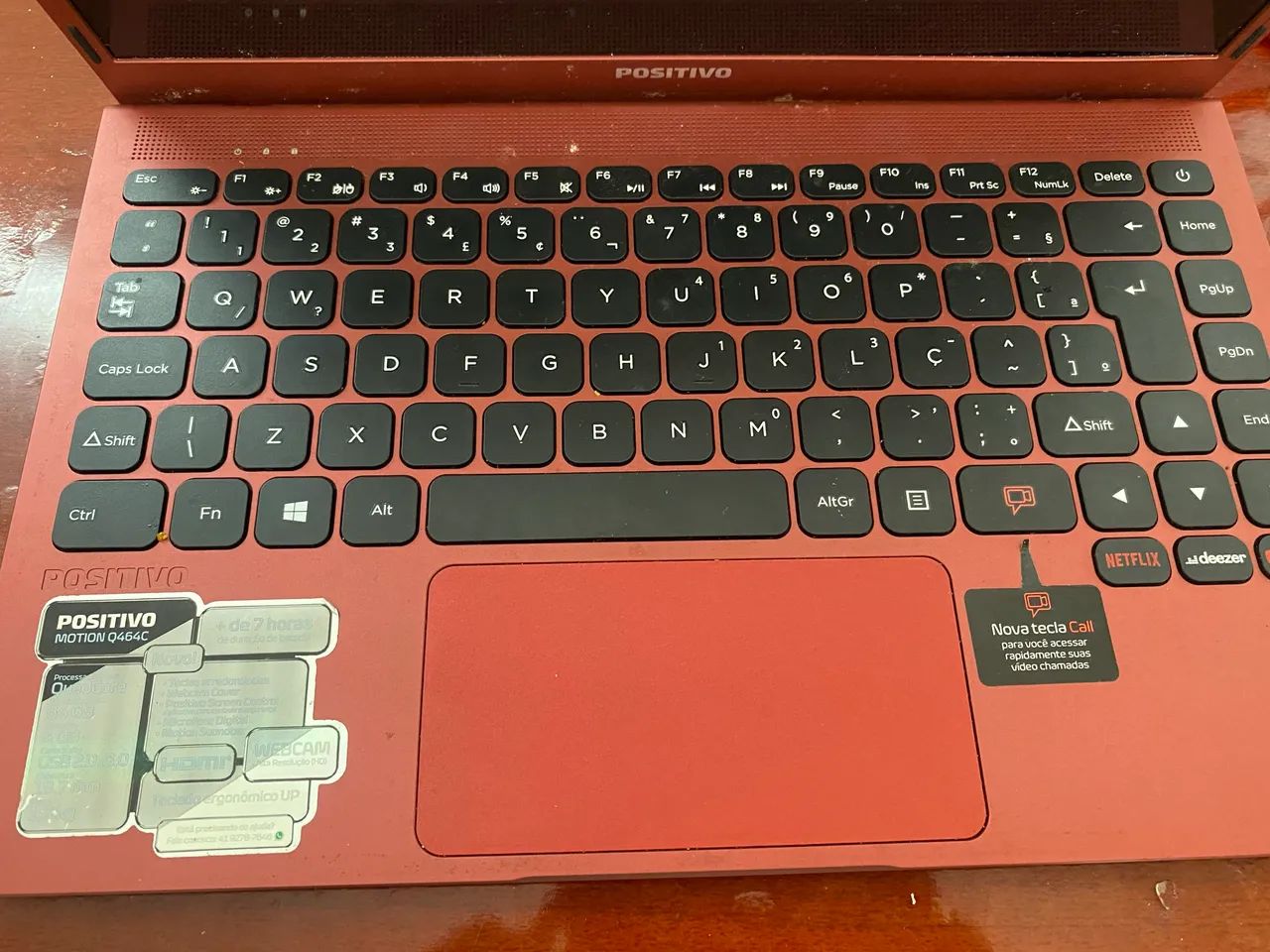 Notebook Positivo Motion Q464C vermelho  - Foto 4
