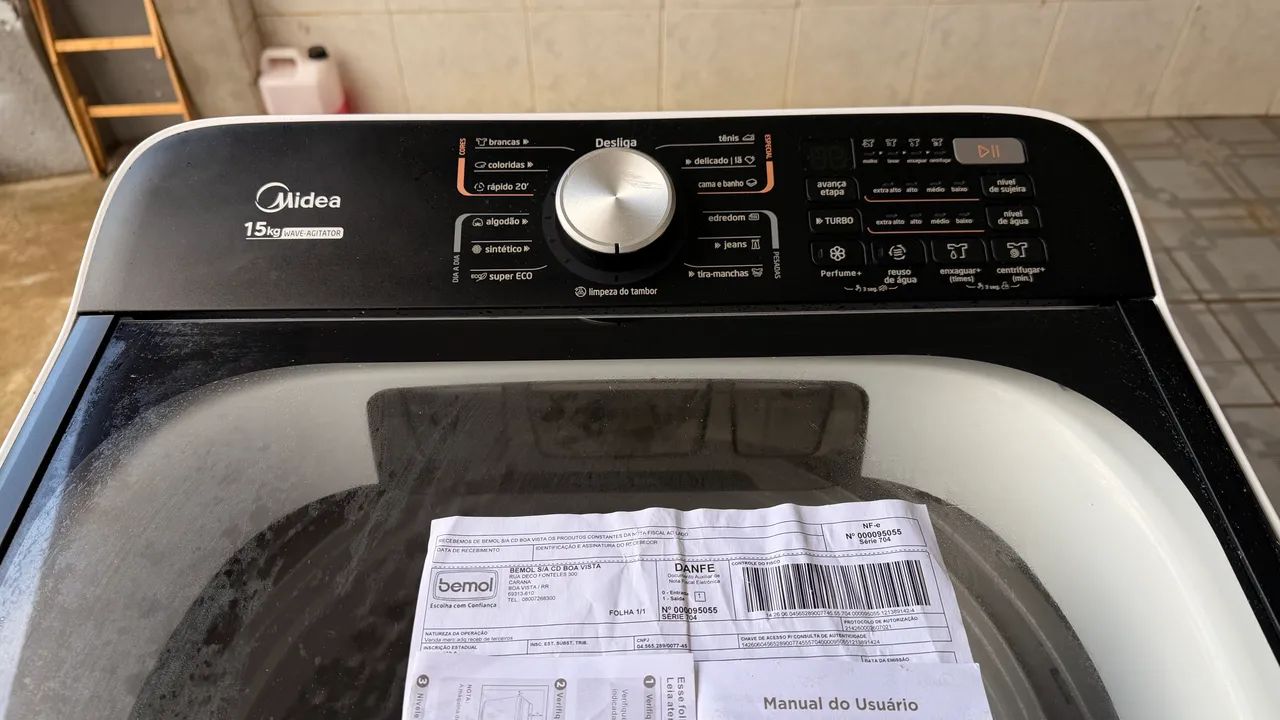 Máquina de lavar roupas midea nova 2 meses de comprada na loja  - Foto 2