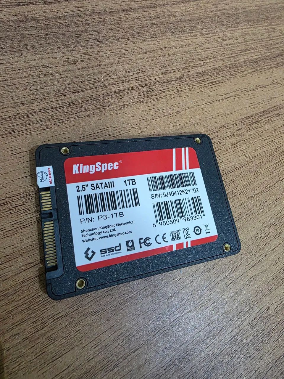 SSD KINGSPAC 1 TB FUNCIONANDO PERFEITAMENTE 