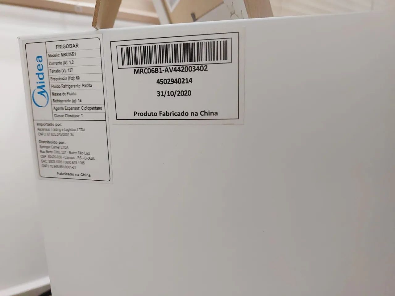 Frigobar Midea 45L Branco - Econômico e em ótimo estado - Foto 3