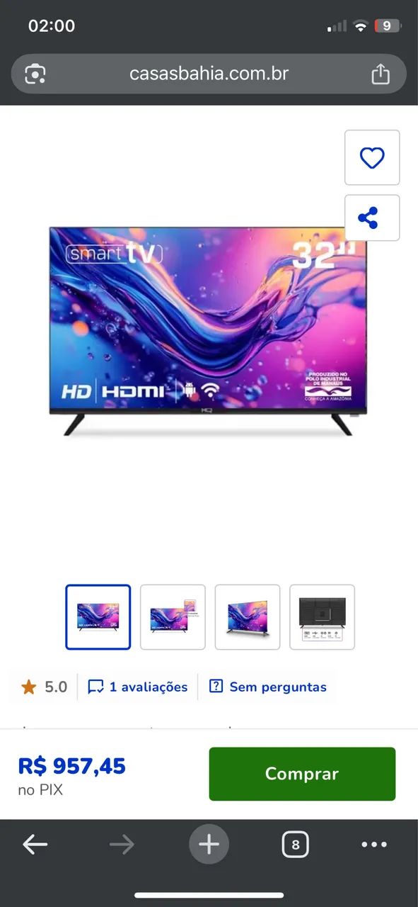 Vou me mudar estou vendendo, 1 geladeira marca Brastemp e 1 televisão 32? HQ
