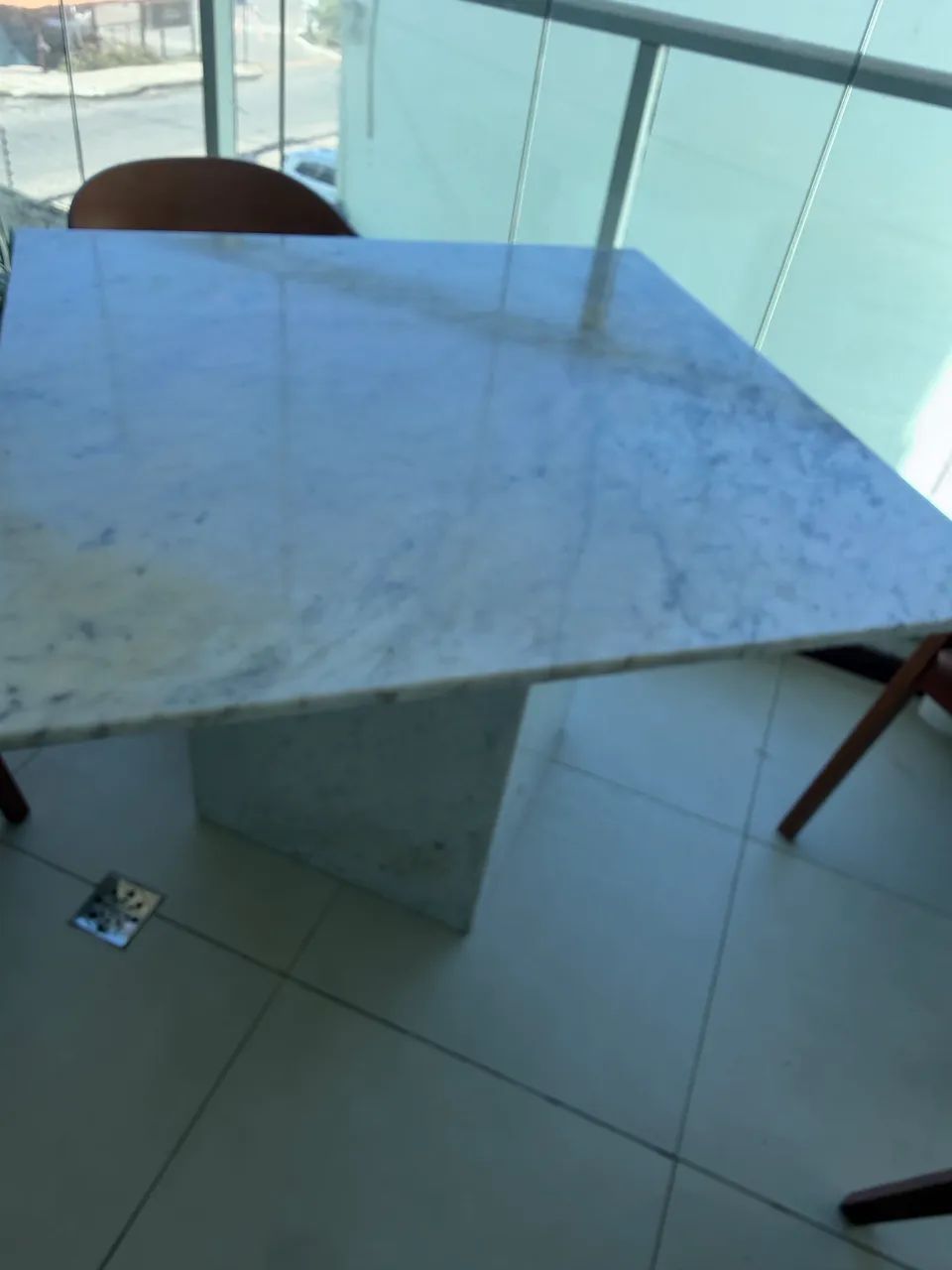 Mesa mármore Carrara luxo 1 X 1