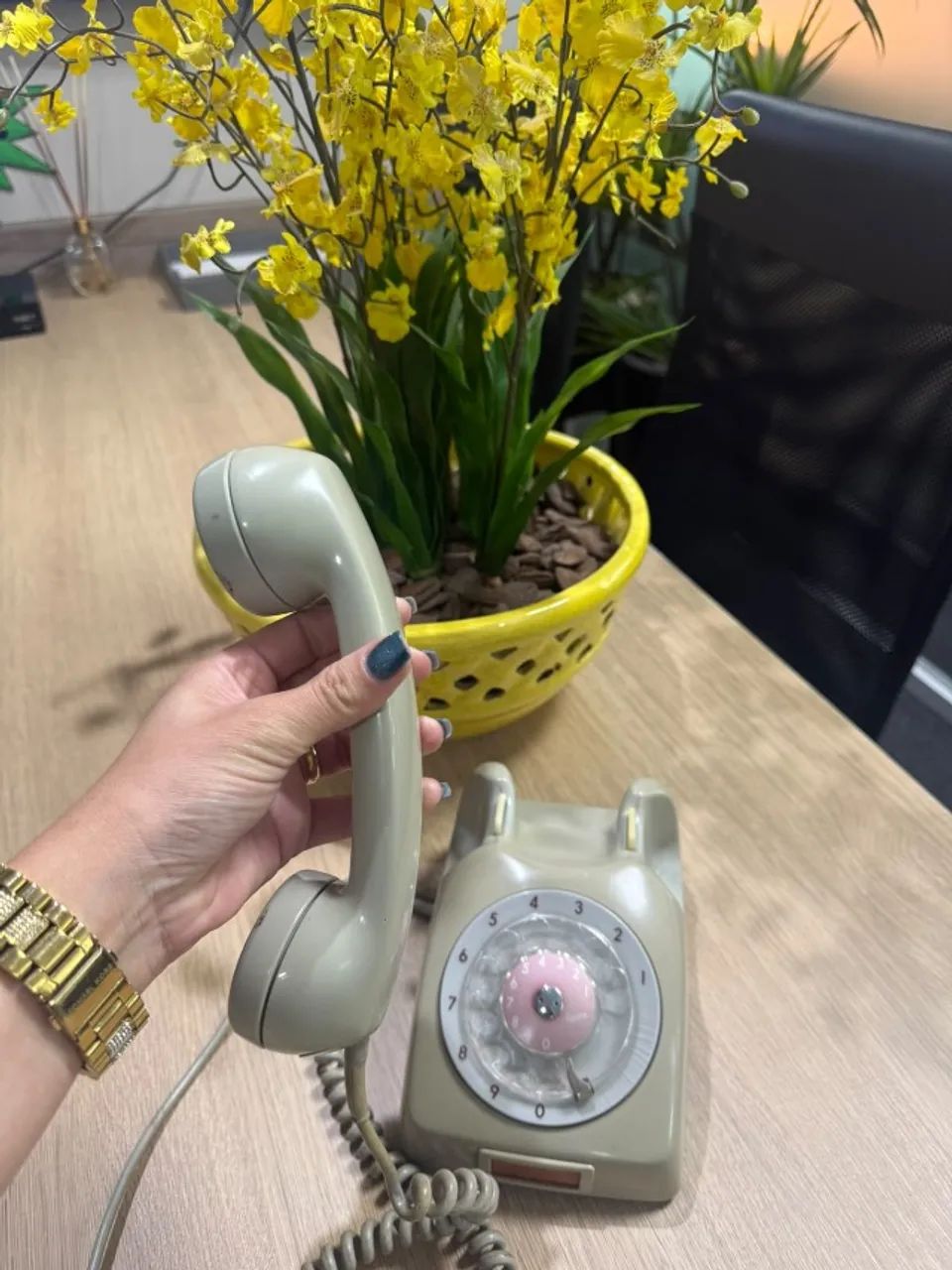 TELEFONE ANTIGO RETRÔ / VINTAGE - DECORAÇÃO - Foto 5