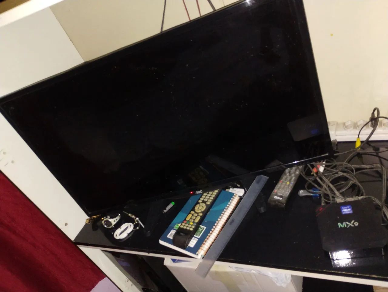 TV AOC 32 parou de gera imagem tela queimada serve para retirar peças 
