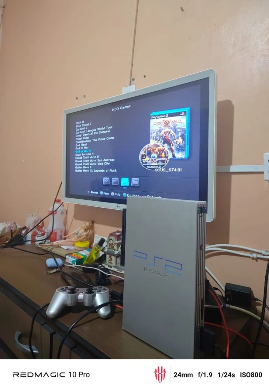 PS2 Fat Prata + HD 512GB + Blueretro + HDMI + Jogos + Extras - Foto 3