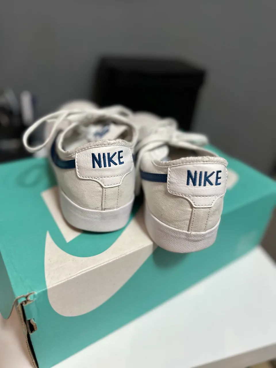 Tênis Nike SB Branco com Swoosh Azul - Original - Excelente Estado - Foto 3