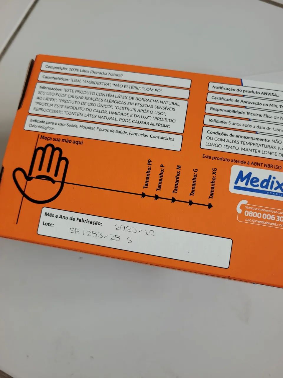 Luvas Medix tamanho P 100 unidades  - Foto 2
