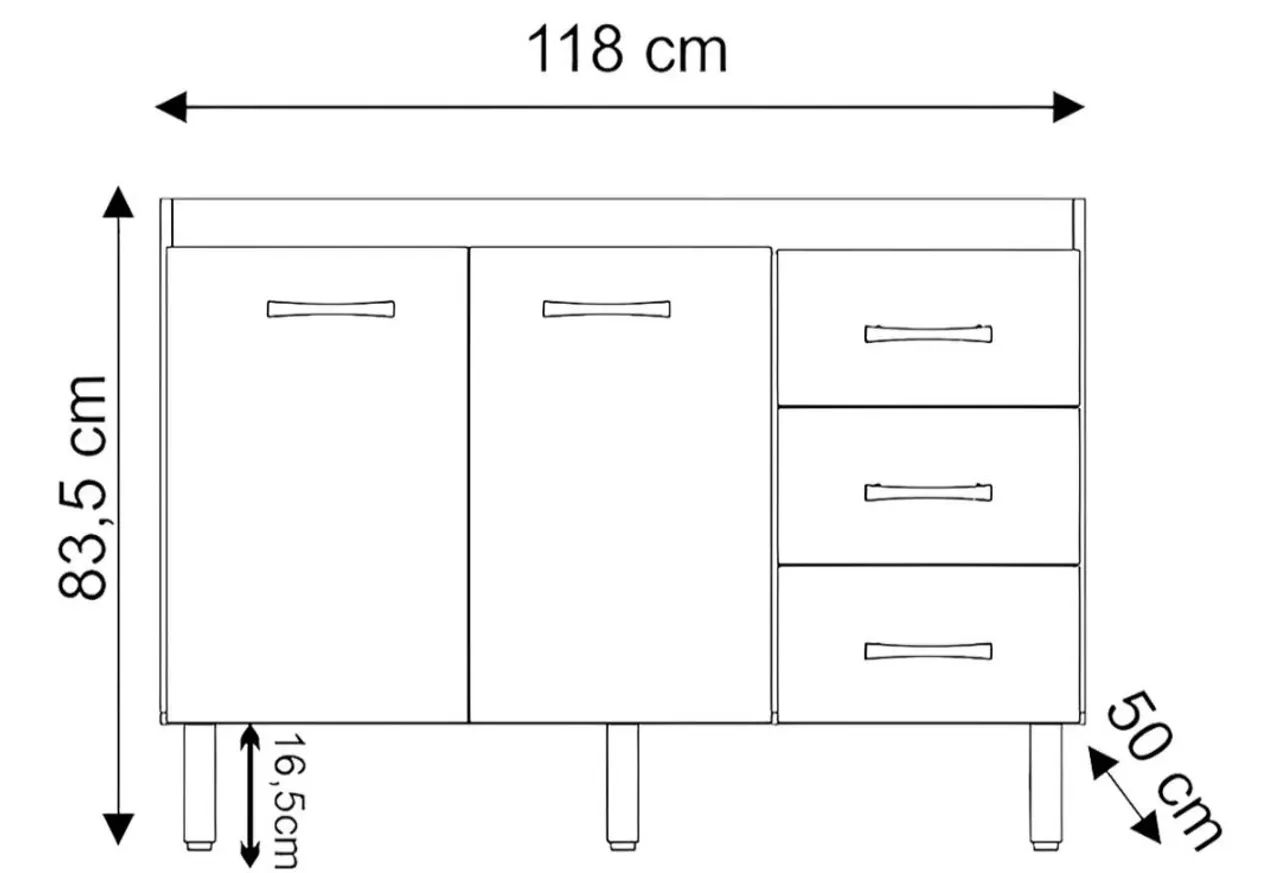 Balcão para Pia 120 cm  - Foto 4