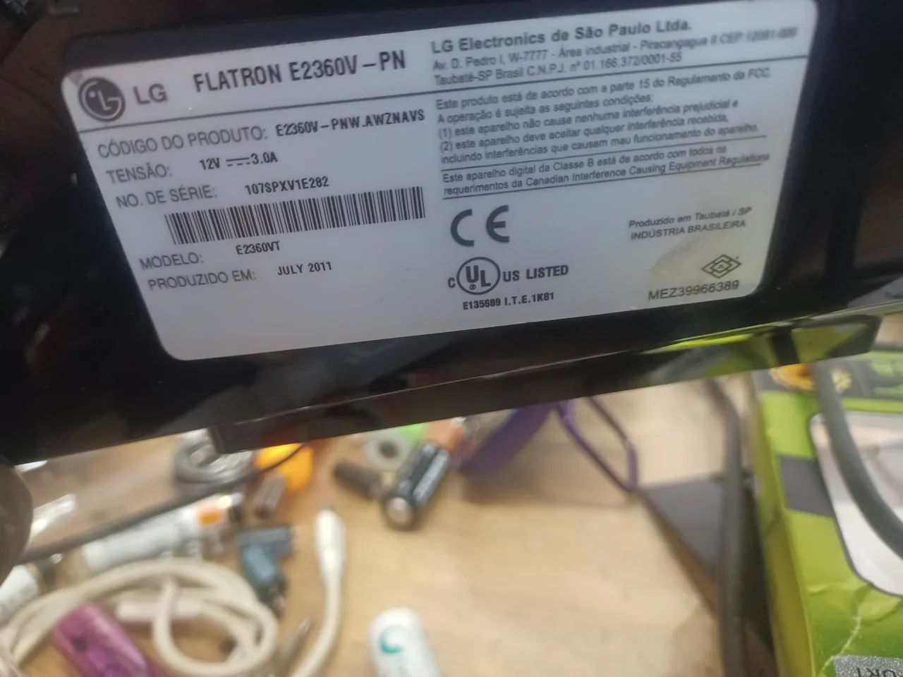 Monitor LG E 2360 com Hdmi , DVI,  - Foto 2