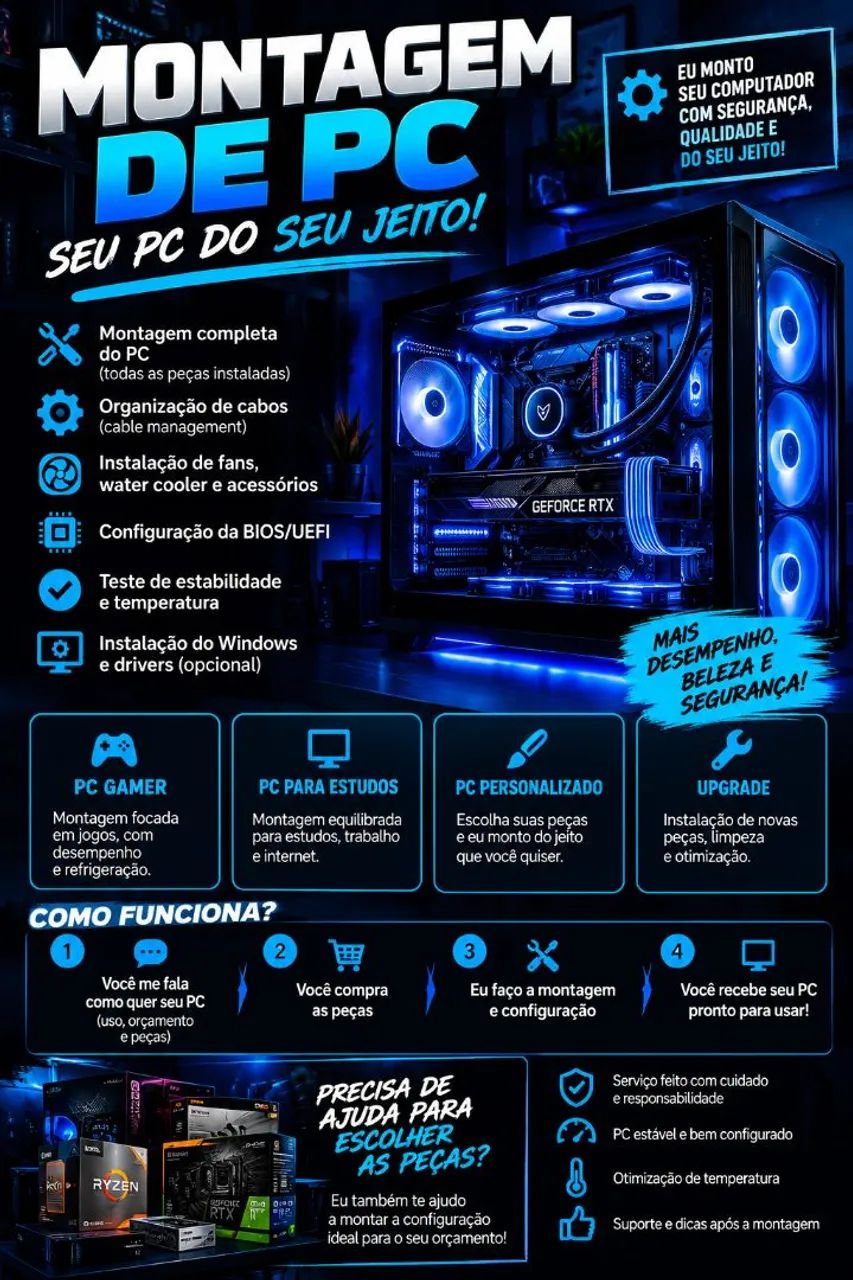 Formatação, Limpeza e Montagem Pc e Notebook  - Foto 2