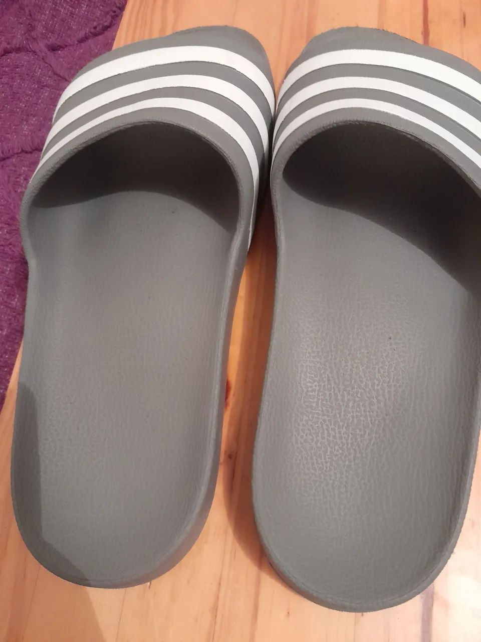 Chinelo Slide Adidas Prata - Foto 5