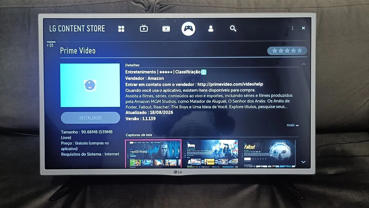 Só venda Smart TV LG 32 polegadas  - Foto 2