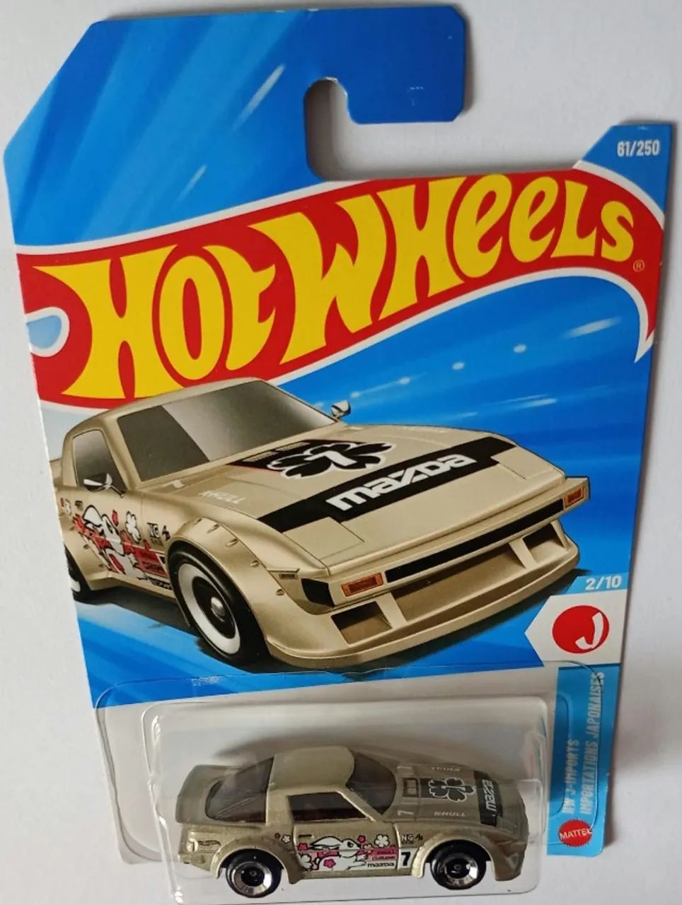 Hot Wheels Mazda RX-7 dourada - Foto 5