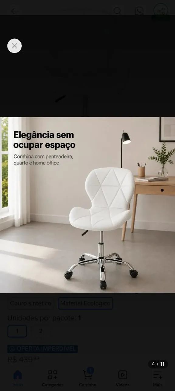 Cadeira Office Eiffel - Foto 5