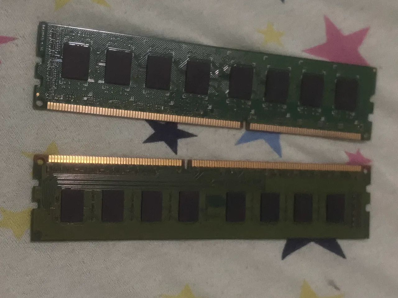 Dois pentes de 4GB memória ram total 8