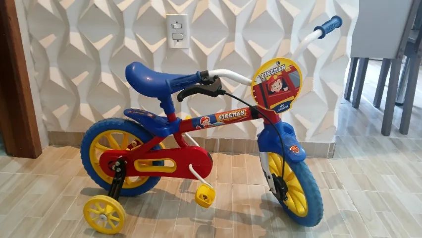 Bicicleta infantil Fireman Aro 12