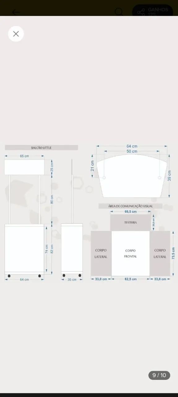 Stand de vendas  300$ pra vender logo - Foto 3