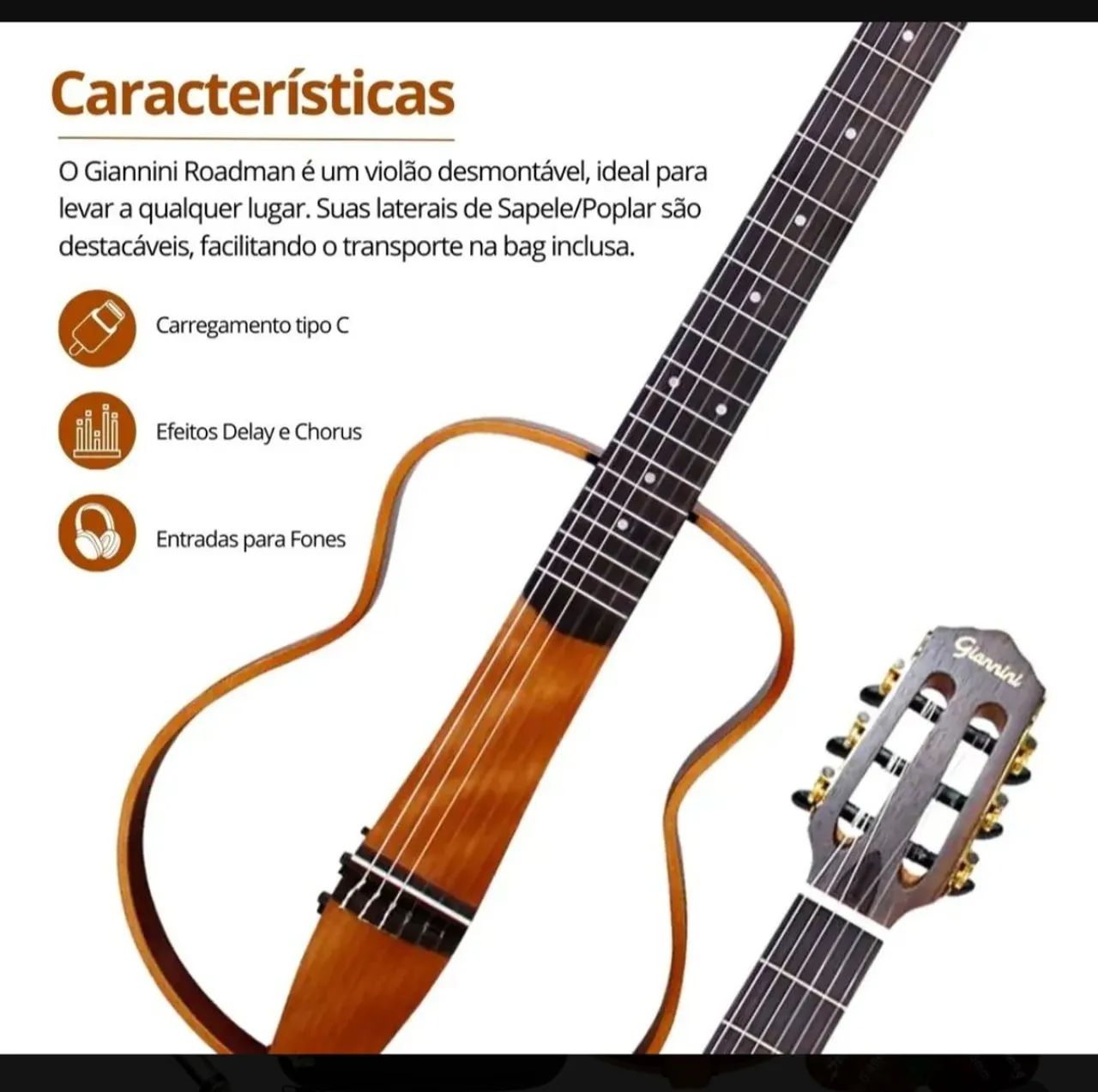 Violão profissional Giannini  - Foto 4