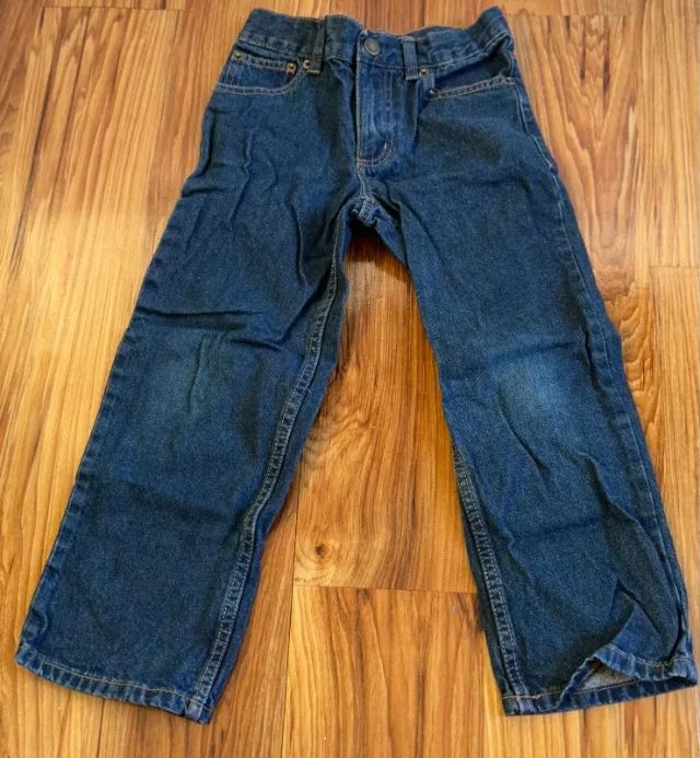 Calça jeans Basic edition tamanho 6 anos importada (desapego) - Foto 2