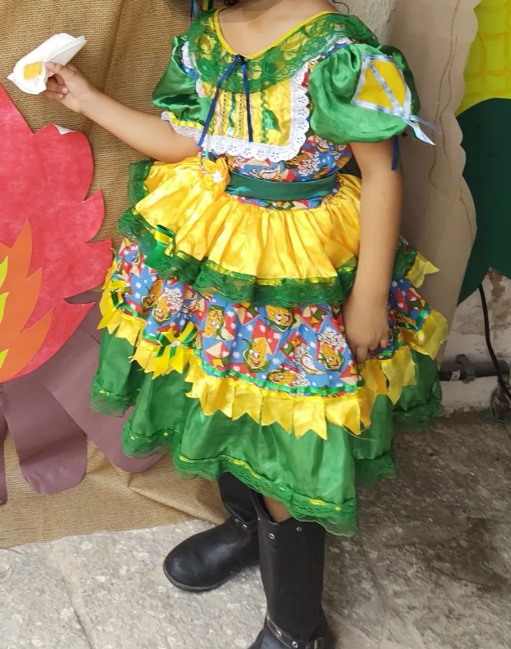 Vestido junino infantil 