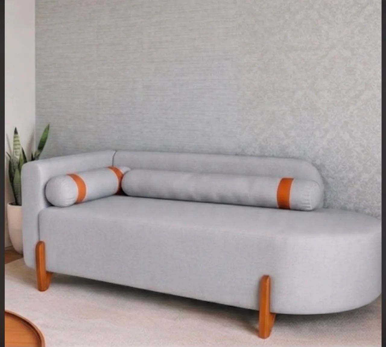 Sofá em tecido suede,medida 1,60m;preço R$1.490,contato * - Foto 4