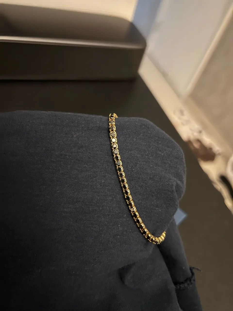 Pulseira Riviera Prata Banhada a Ouro!! 