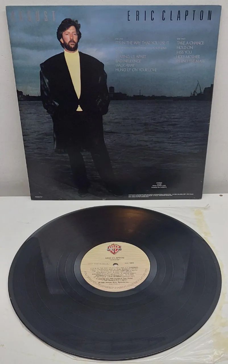 Lp Disco de Vinil - Eric Clapton - August - 1986 - Foto 2