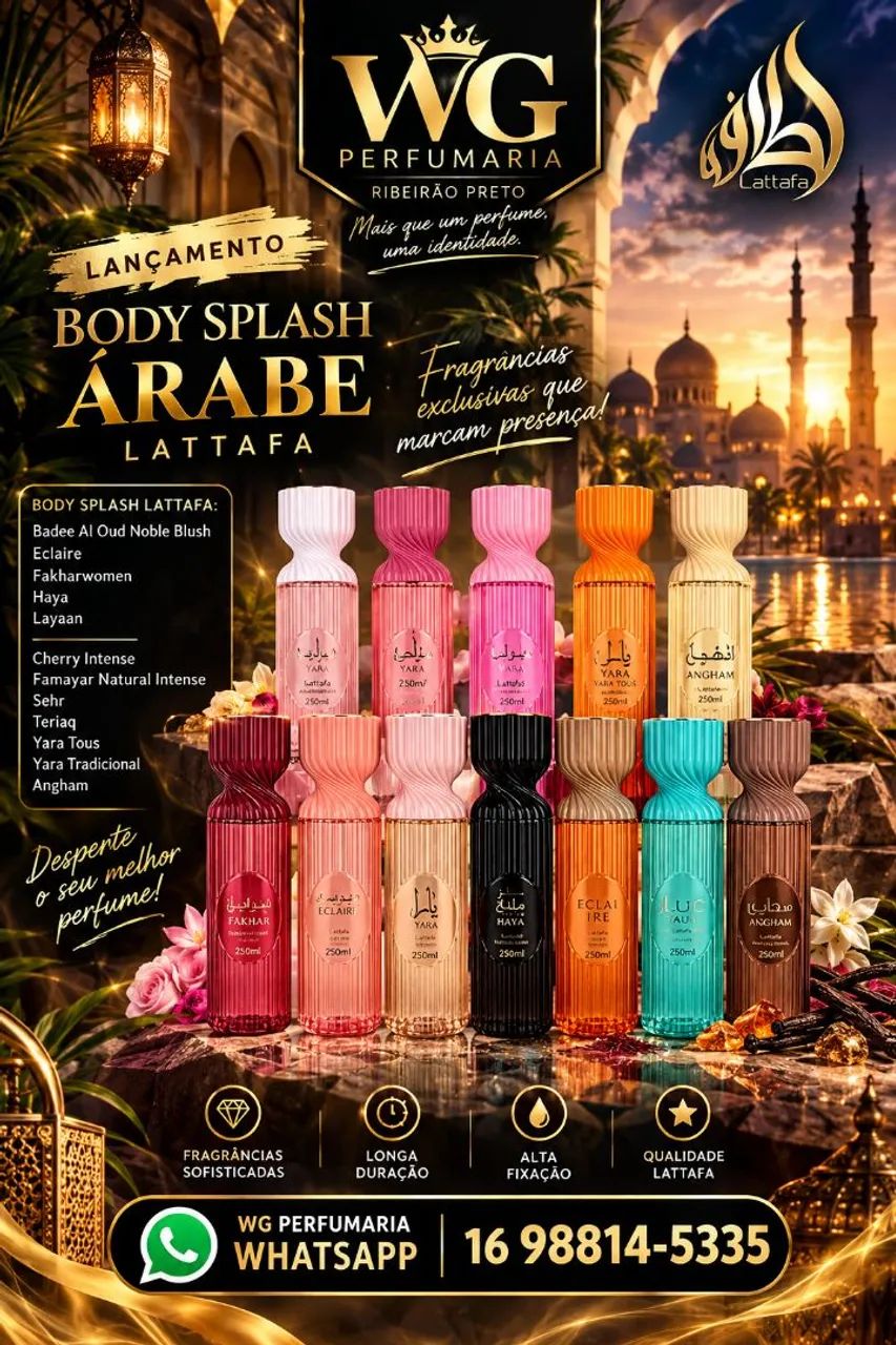 Body Splash Árabe Lataffa ORIGINAL