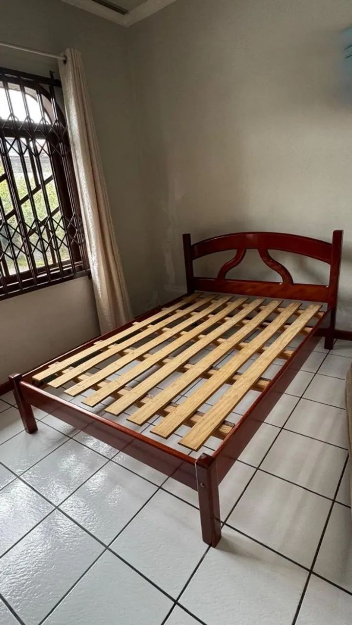 Cama madeira + colchão  - Foto 5
