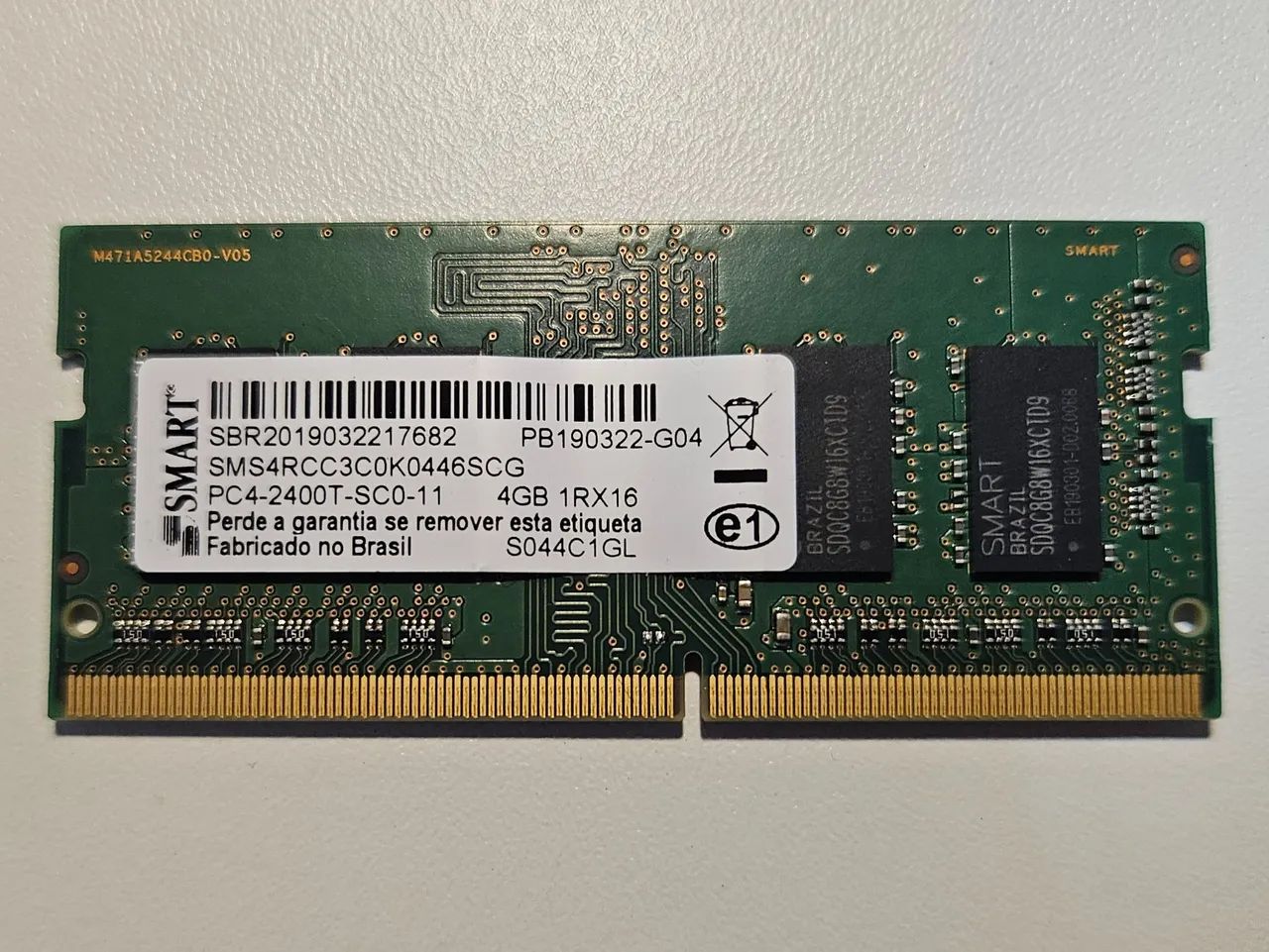 Memória RAM 4GB DDR4 2400MHz Notebook - SMART
