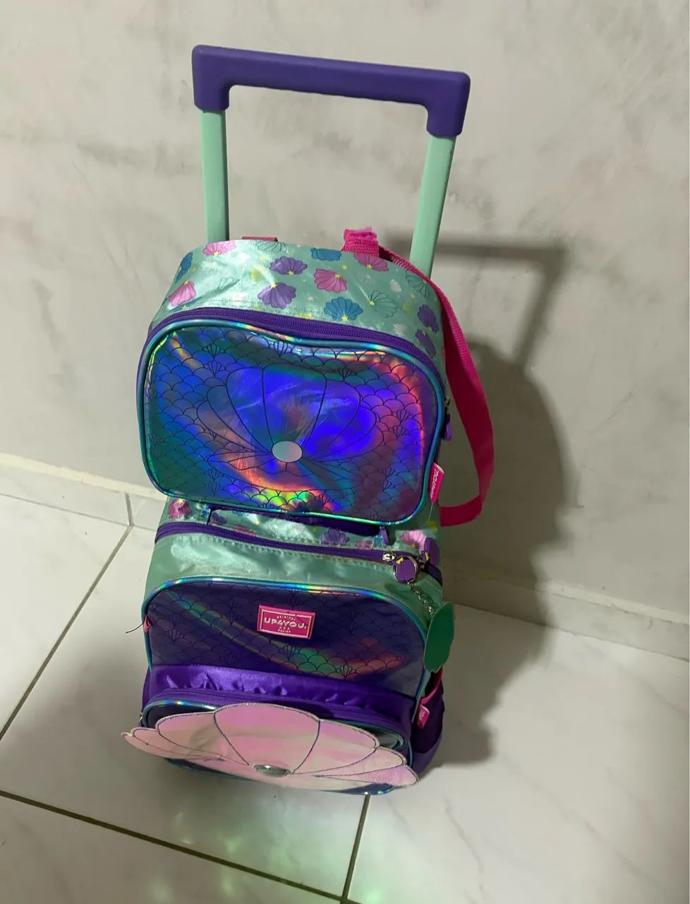 Bolsa Carrinho Escolar com Lancheira 