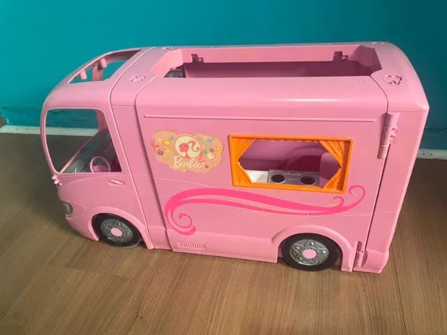 Trailer de Camping da Barbie da Mattel - Usado - Foto 2