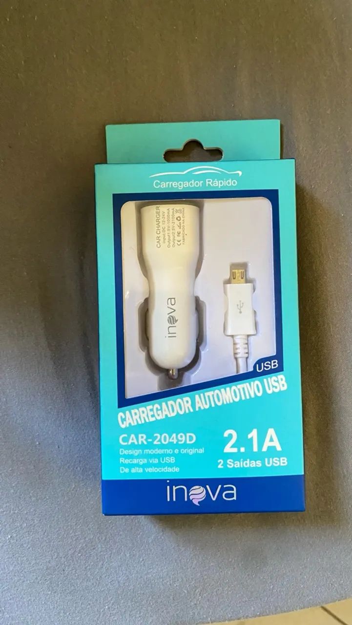4 CARREGADORES AUTOMOTIVOS USB INOVA - Foto 2