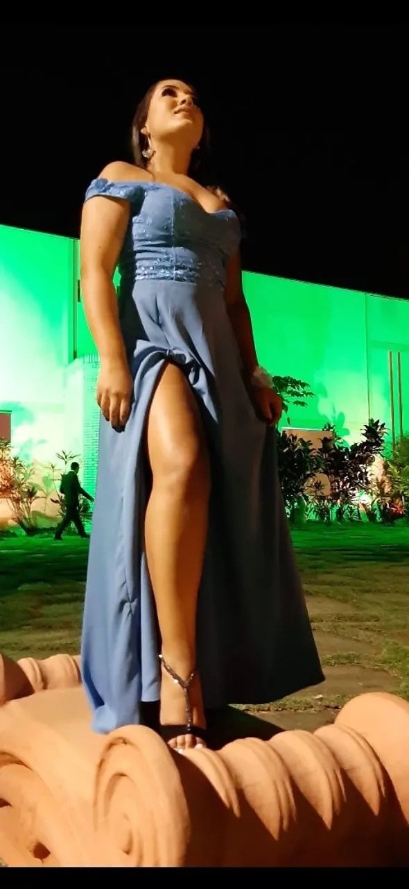 Vestido de festa azul - Foto 3