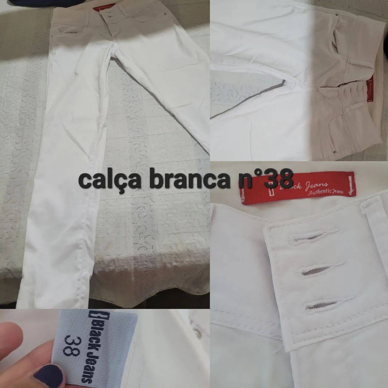 Calça branca 38 em boas condições 