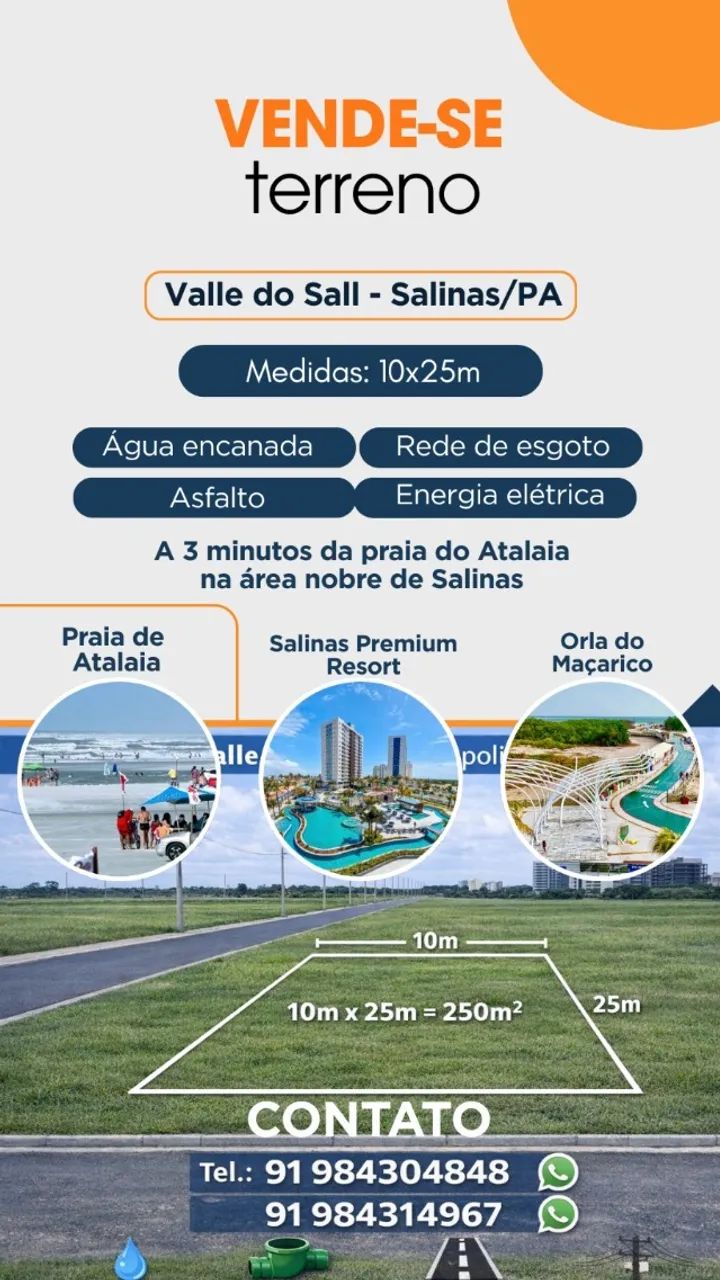 Terreno 250m² no Valle do Sall (Salinas/PA) - Foto 2