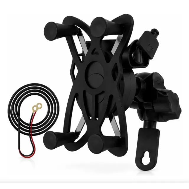 Suporte de Celular para Moto com Carregador USB - Foto 2