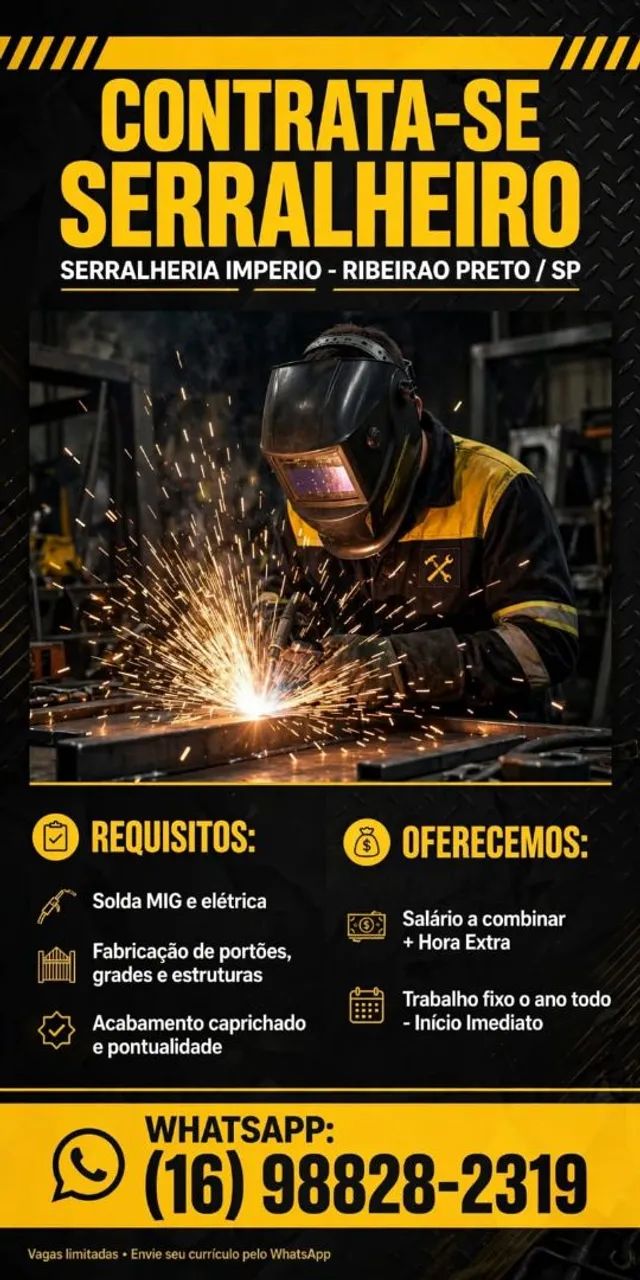 Contratasse serralheiro com experiência 