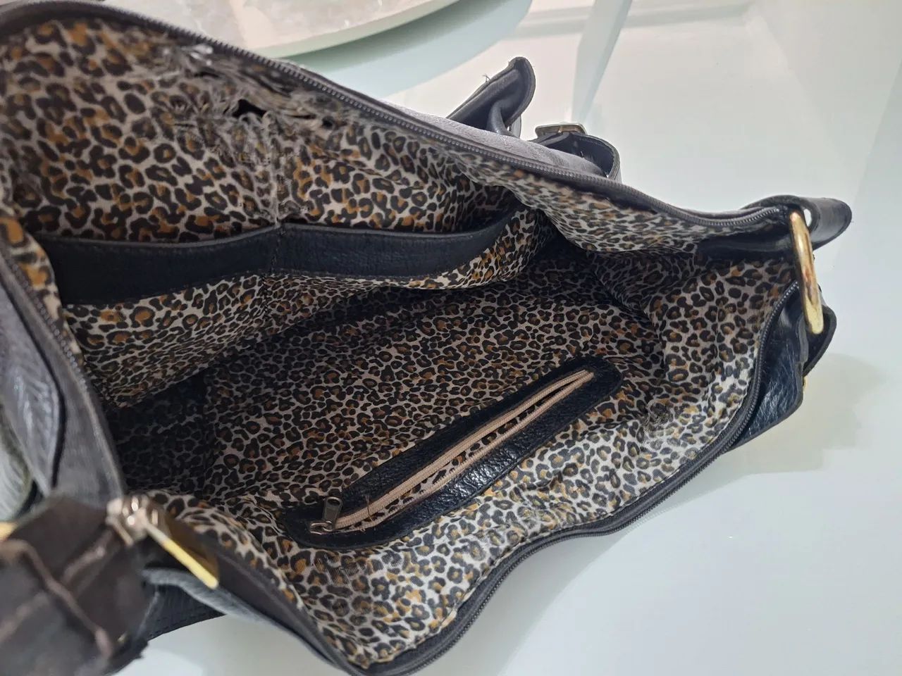 Bolsa couro legítimo  - Foto 4