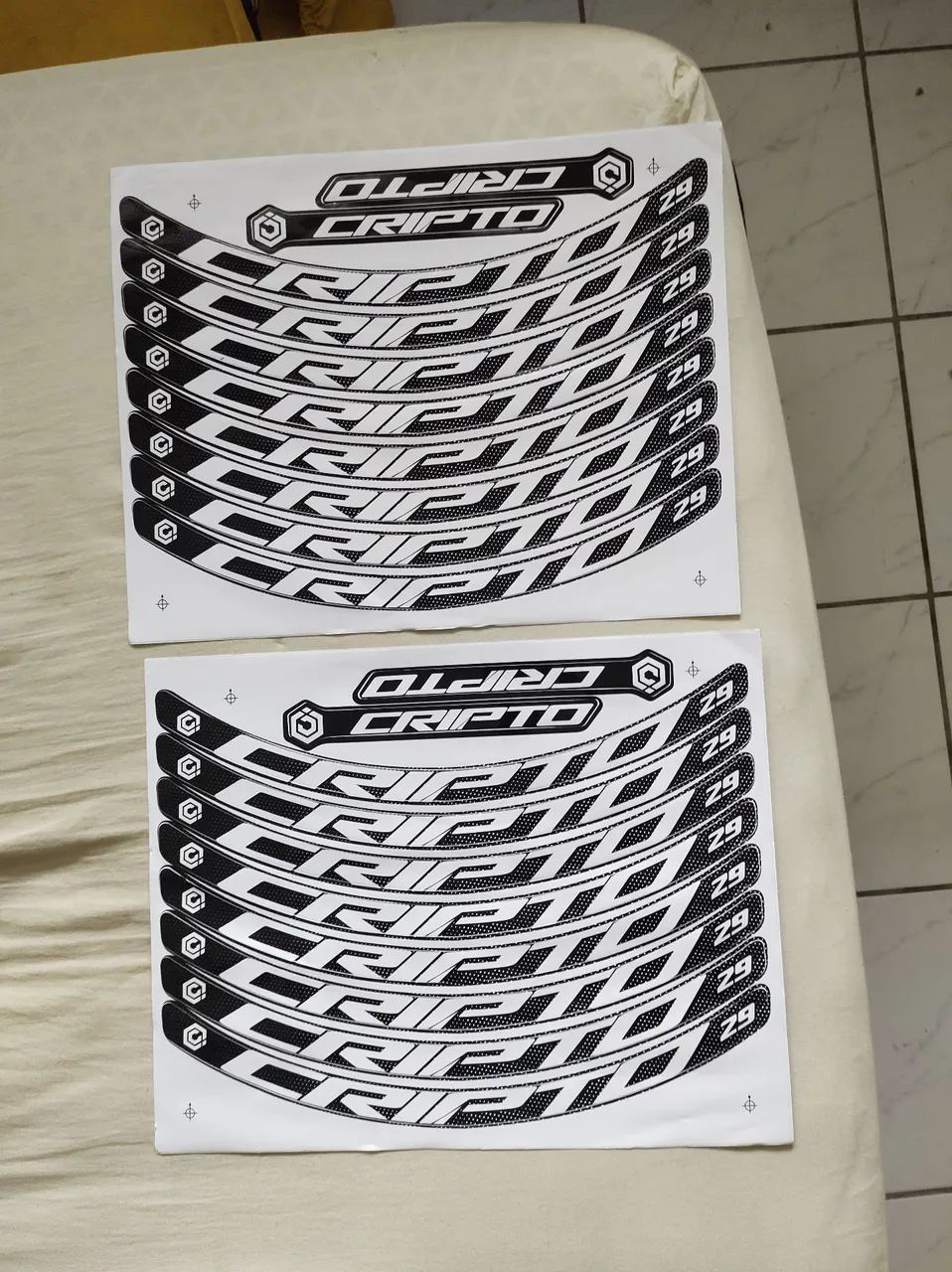 Adesivo cripto de bicicleta aro 29 - Foto 4