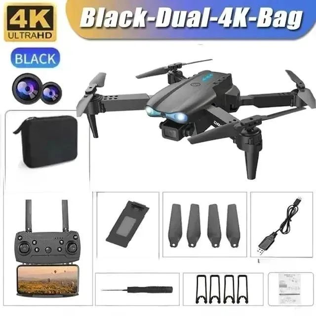 Drone Dli E99 Dobrável Dual Câmera 4k - 1 Bateria