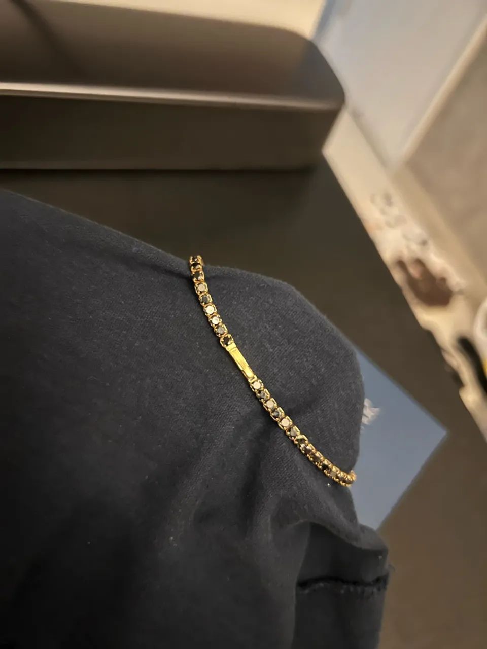 Pulseira Riviera Prata Banhada a Ouro!!  - Foto 2