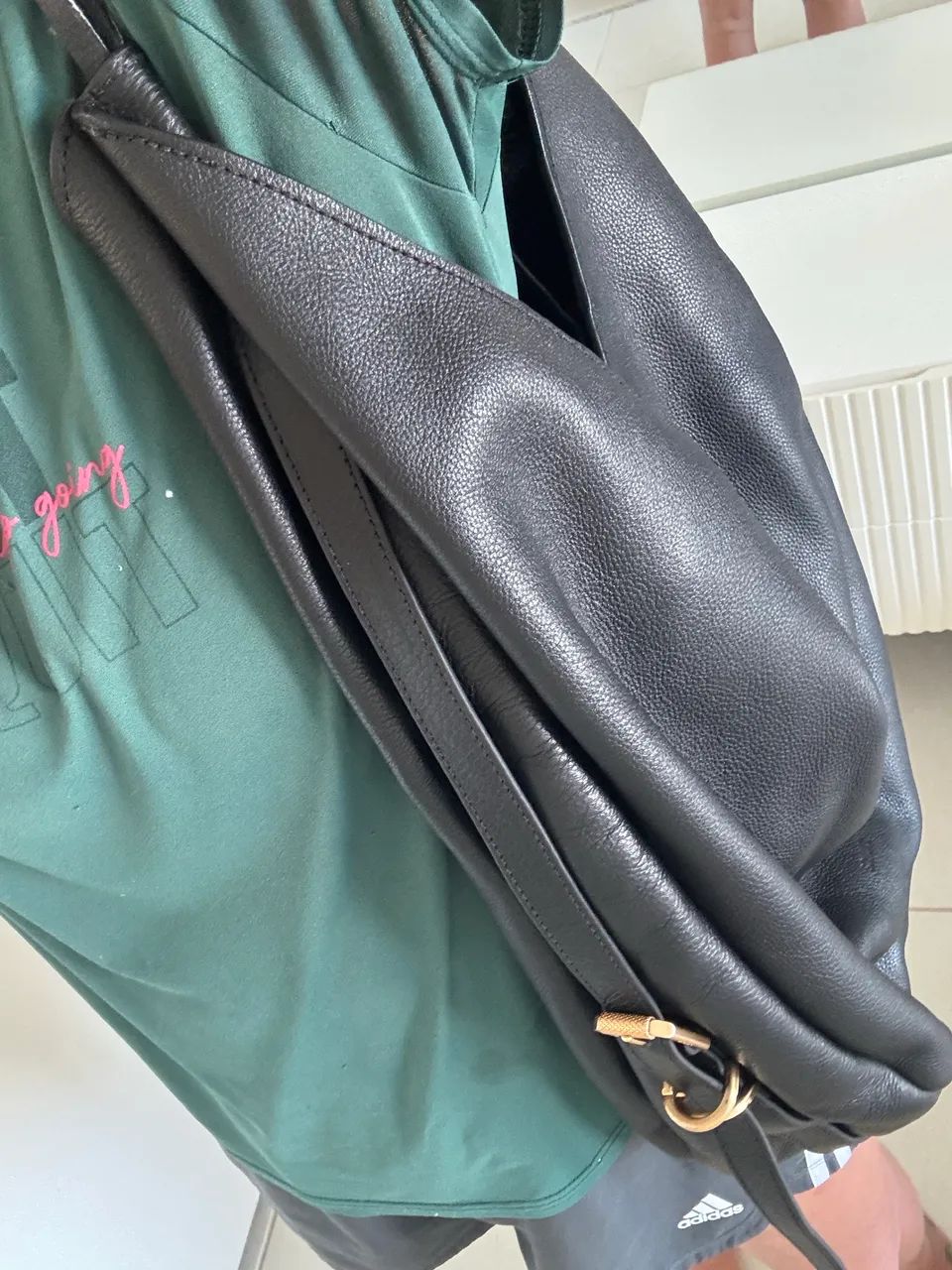 Bolsa Schutz de couro grande - Foto 3