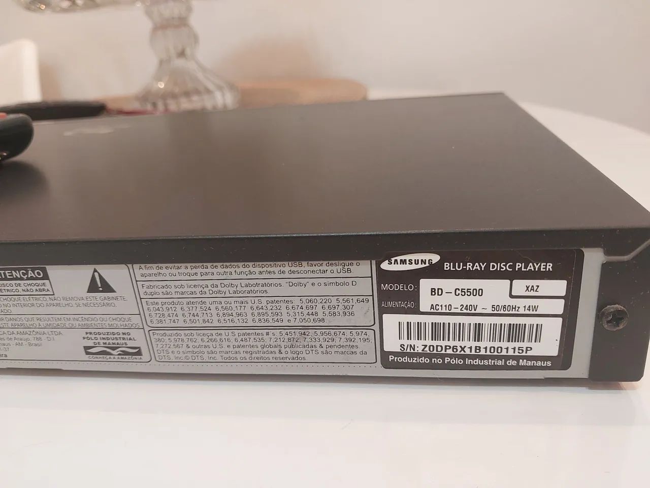 Blu-Ray Disc player
