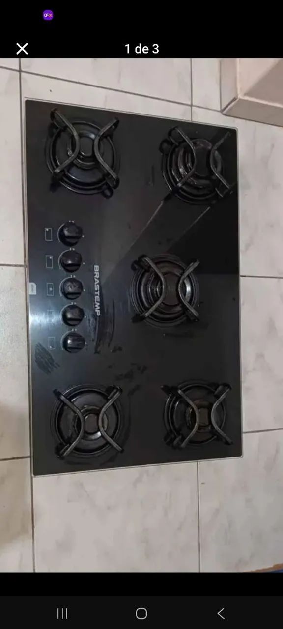 Cooktop 5 bocas brastemp