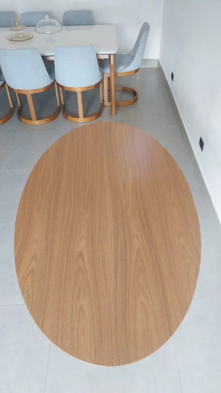 Mesa oval orgânica Saarinen  - Foto 4