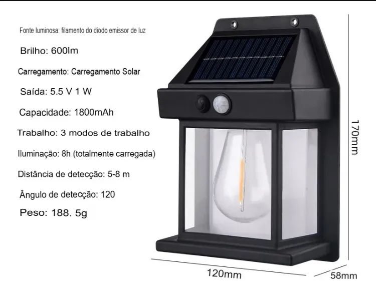 Arandelas Solares - Foto 2
