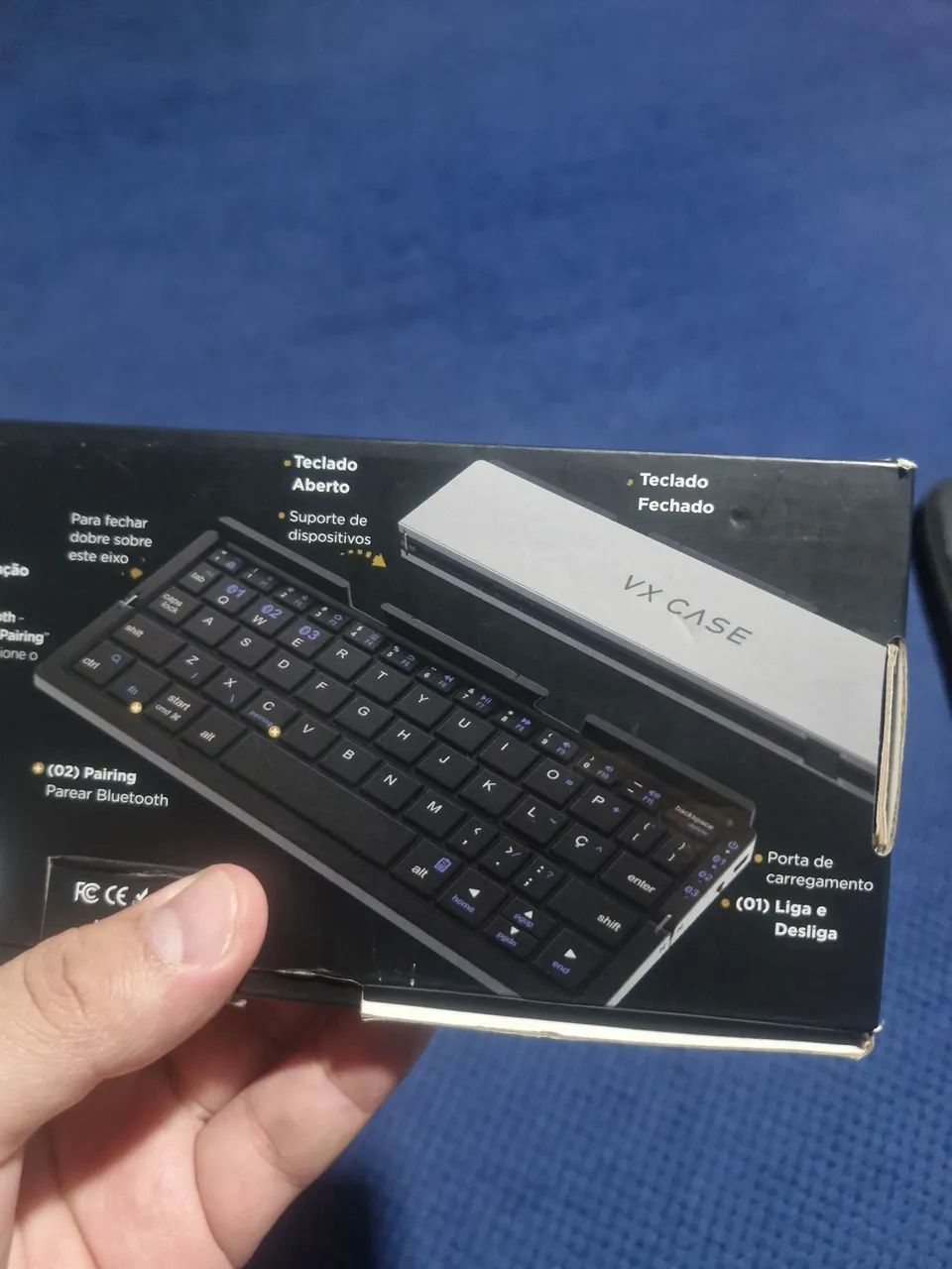 Teclado Dobrável Bluetooth Sem Fio VX CASE - Foto 3